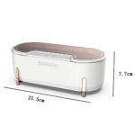 LSY 500ML Ultrasonic Cleaner, Ultrasonic Jewelry Cleaner with One Button Cleaner Machine with Basket for Cleaning Rings Watches Glass Household Eyeglass Cleaner,A