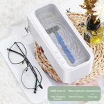 HDZW Ultrasonic Cleaner Portable and Low Noise Ultrasonic Machine for Jewelry, Ring, Silver, Retainer, Eyeglass, Watches, Coins Portable Ultrasonic Cleaner Ultrasonic Machine