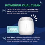 Ultrasonic Cleaner, Retainer Cleaner, UVC Retainer Cleaner, Aligner Cleaner, Optimal Retainer Cleaner Machine with Stainless Steel Tank Sonic Fresh by Fresh Knight