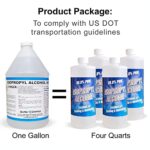 Quality Chemical – Super Premium – 99.9% Pure Isopropyl Alcohol (IPA) – Made in The USA – 1 Gallon – (4) 32 Fl Oz Bottles – Concentrated Isopropyl Alcohol