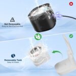 RXUTOTE Ultrasonic UV Dentures Cleaner with Removable 260ml Tank, 45kHz Ultrasonic Retainer Cleaner Machine for Jewelry, Aligner, Mouth Guard, Sonic Dental Cleaning Pod for All Dental Appliances