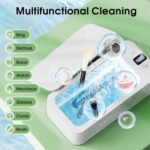 Ultrasonic Jewelry Cleaner – 50KHz Jewelry Cleaner Ultrasonic Machine with 5 Timer Modes, Portable Ultrasonic Cleaner Machine for Jewelry, Eyeglasses, Rings, Watches, Dentures, Retainer, Razors